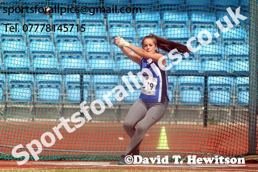 Womens under-20s hammer, Northern Senior and Under-20s Champs., Sports City, Manchester. Photo: David T. Hewitson/Sports for All Pics